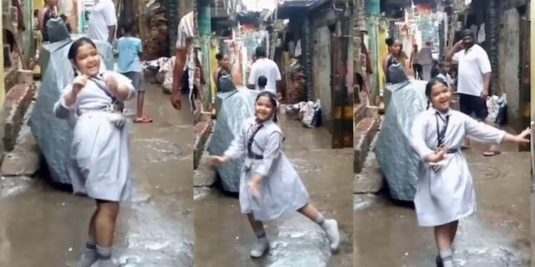 बारिश की बूंदों के बीच बच्ची का बेफिक्र डांस, मासूम अदाओं ने जीता लोगों का दिल