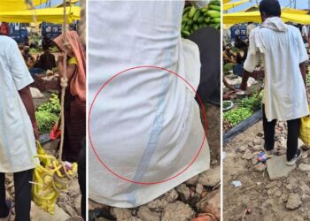 रेलवे की चादर का कुर्ता सिलवाकर बाजार में घूमने निकले चाचा, वीडियो देख लोग बोले- ‘Balenciaga भी फेल है’