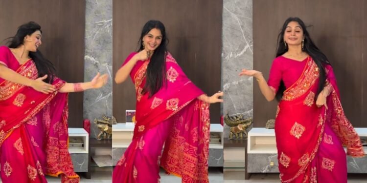 महिला ने साड़ी में किया ऐसा जबरदस्त डांस, चुनरी चुनरी, साड़ी में शानदार मूव्स और एक्सप्रेशन ने मचाई धूम