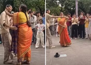 सड़क पर डांस का ऑफर मिलते ही आंटी ने छोड़ दी झिझक, स्ट्रीट डांसर संग किया ऐसा डांस कि जीत लिया दिल