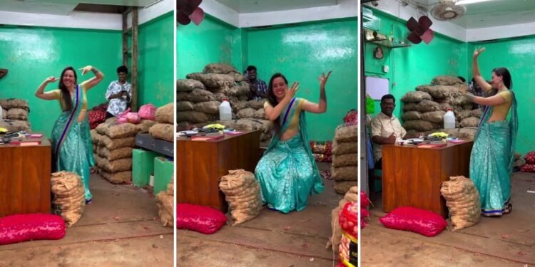 ‘छम्मक छल्लो’ गाने पर साड़ी में विदेशी हसीना ने ढाया ऐसा कहर, डांस देख आप भी कहेंगे- ‘ऊ ला ला’