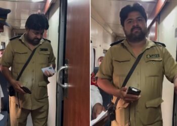 पाकिस्तानी ट्रेन में टिकट चेकिंग करते TTE का वीडियो हुआ वायरल, लोग बोले- ‘यह TTE है या हवलदार?’
