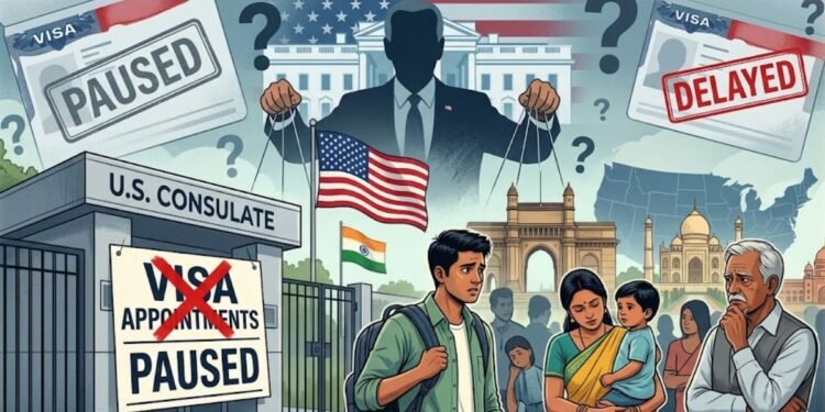 US Visa पर फिर चली ट्रंप की कैंची! रातों-रात बदले वीजा इंटरव्यू के नियम, क्या रद्द हो जाएंगे अपॉइंटमेंट्स? | us visa appointments paused trump administration new rules indian applicants impact news hindi