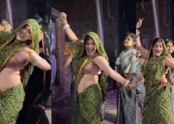 पल्लू से चेहरा ढका, फिर दिखाए गजब एक्सप्रेशन, भाभी के देसी अंदाज ने मचाया तहलका