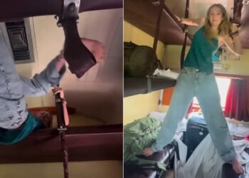 चलती ट्रेन में इस विदेशी महिला ने किया कुछ ऐसा, वायरल वीडियो पर छिड़ गई बहस