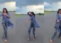 खुले आसमान के नीचे लड़की का धमाकेदार डांस, नेचुरल एक्सप्रेशंस ने जीता लोगों का दिल