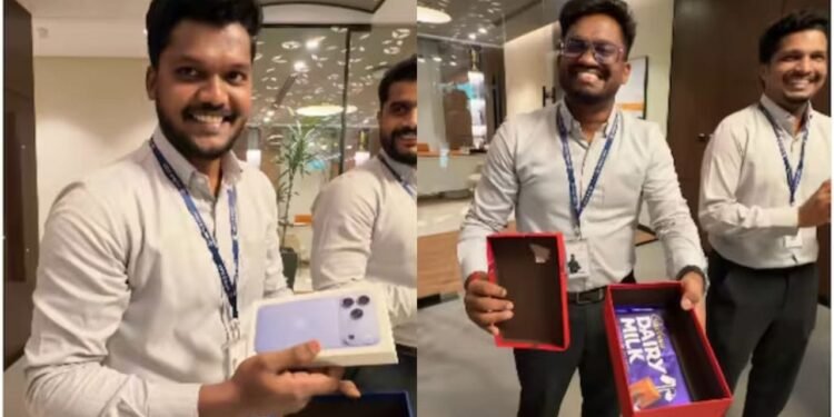 कर्मचारियों को चुनने दिए गिफ्ट बॉक्स, किसी को मिला iPhone तो किसी को चॉकलेट, फिर हुआ असली खेल