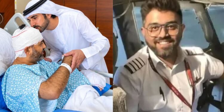 स्मित माछर से मिलने अस्पताल पहुंचे दुबई के क्राउन प्रिंस शेख हमदान, मिलते ही चूमा कैप्टन का माथा | Captain Smit Machchhar Crown Prince Sheikh Hamdan Visits Hero Pilot in Hospital After Terrifying Flydubai Incident