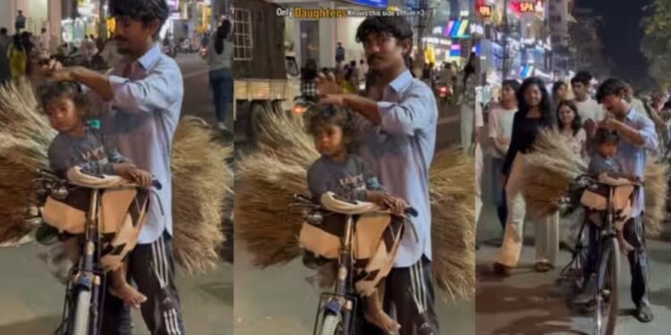 दिनभर मेहनत कर परिवार पालता है ये पिता, बेटी के लिए उसका प्यार देख भावुक हुए लोग