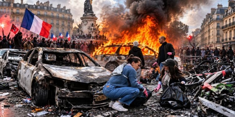 France में 5.5 लाख लोग सड़कों पर क्यों उतरे? आगजनी-लूटपाट, ‘कैप्टन अमेरिका’ भी पहुंचे, 1200 से ज्यादा अरेस्ट | France Protests 2026 Reason: Why 550000 People On Streets? Riots-Looting, Over 1200 Arrested Explained