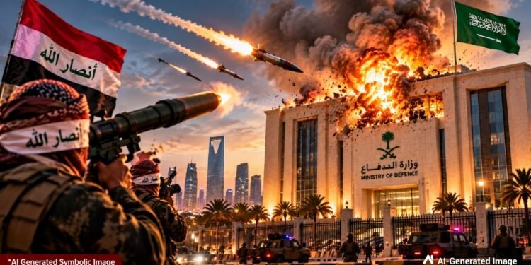 Houthis attack on Saudi Arabia’s defence ministry: हूती ने किया सउदी पर मिसाइल हमले का दावा! हकीकत और प्रभाव | Houthi Conflict: How Yemen Crisis & Red Sea Attacks Are Driving Up Oil Prices & Threatening India’s Economy