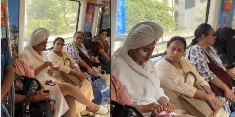 न घर की परवाह, न यात्रियों की चिंता! मेट्रो में बाथरोब पहनकर मेकअप करने लगी लड़की, आसपास बैठी महिलाएं देखती रह गईं