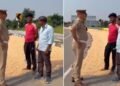 हाईवे की सर्विस लेन पर सूख रही थी मक्का, ASI ने समझाया कानून तो झट से मान गए किसान